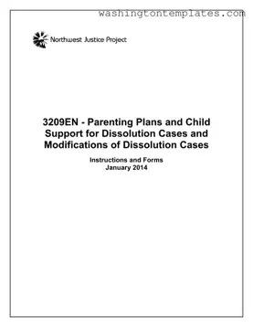 Get Washington Parenting Plans Template in PDF