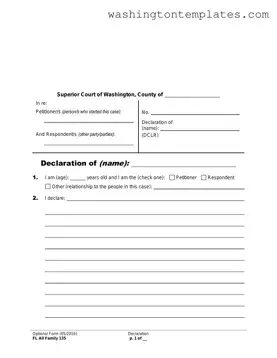 Get Washington State Declaration Template in PDF