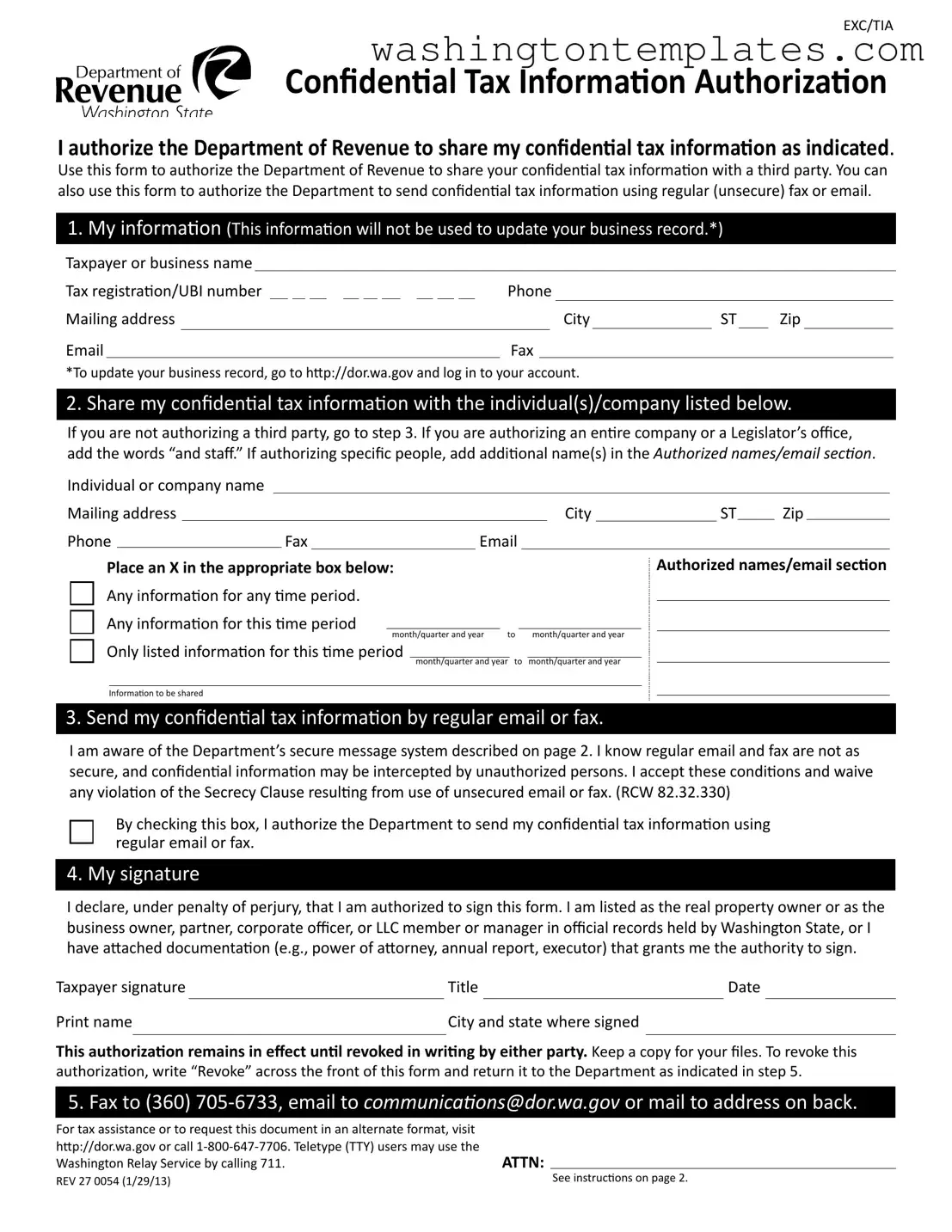 Get Washington 27 0054 Template in PDF