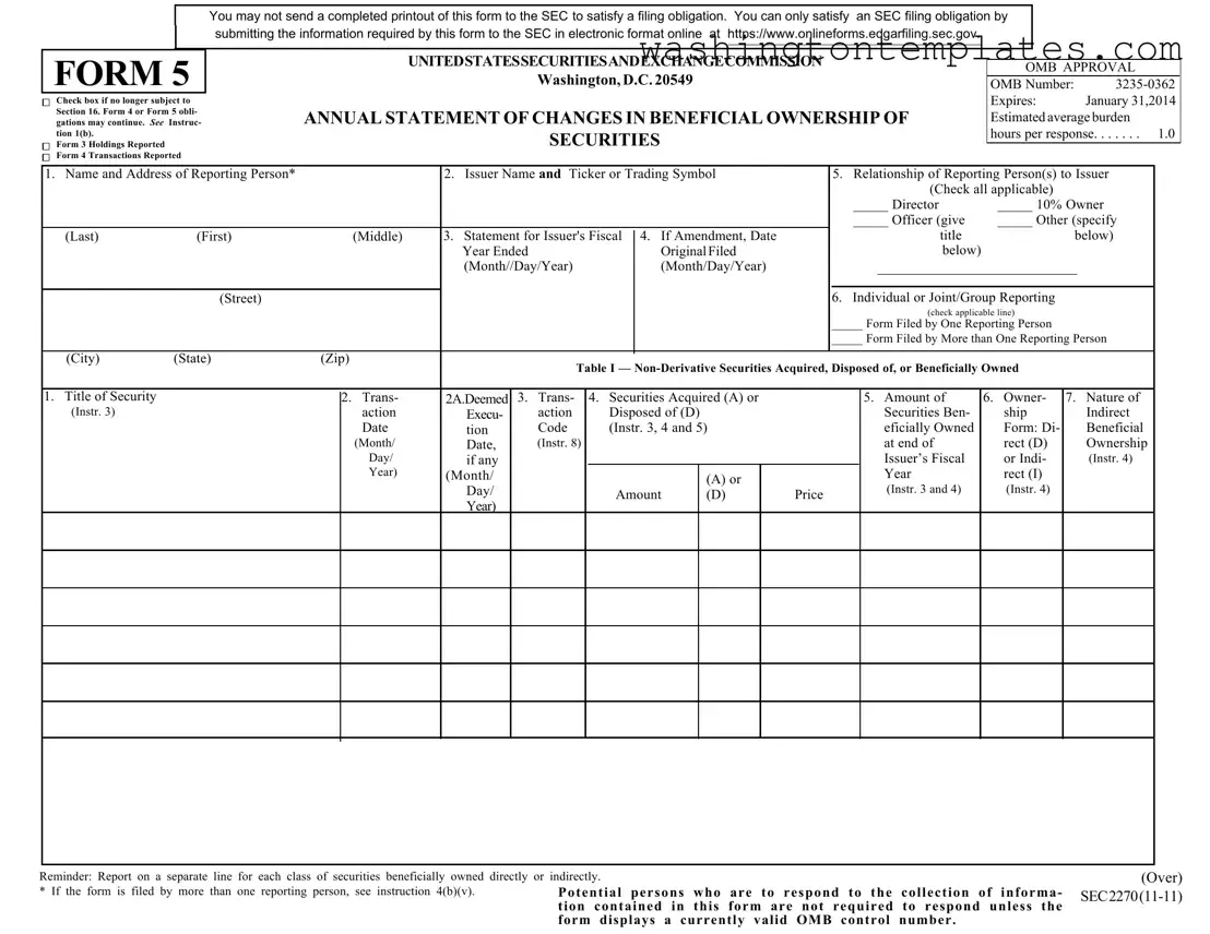 Get Washington 5 Template in PDF